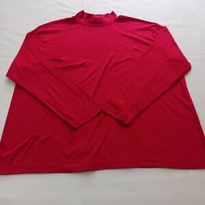 Vintage Bobbie Brooks Anywear Men's Red Cotton Blend Long Sleeve Sweatshirt 2X
